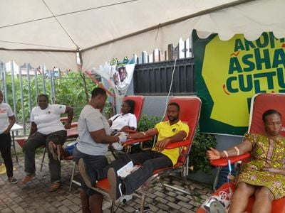 Akoma FM blood donation